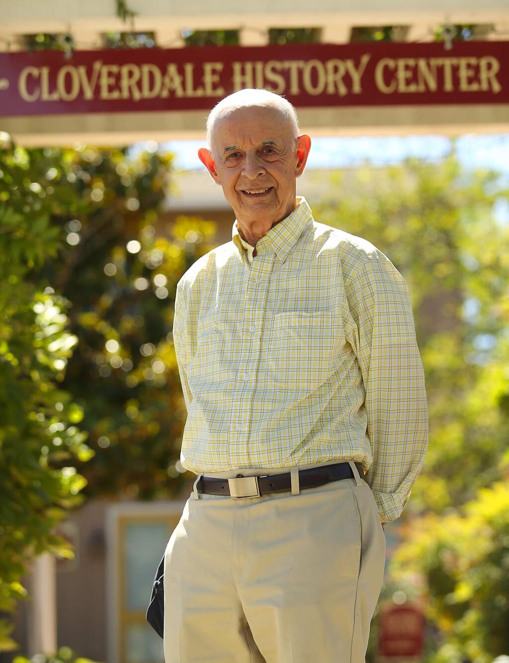 Joaquin Espinosa is the force behind the Cloverdale History Center's speaker series. (JOHN BURGESS / The Press Democrat)