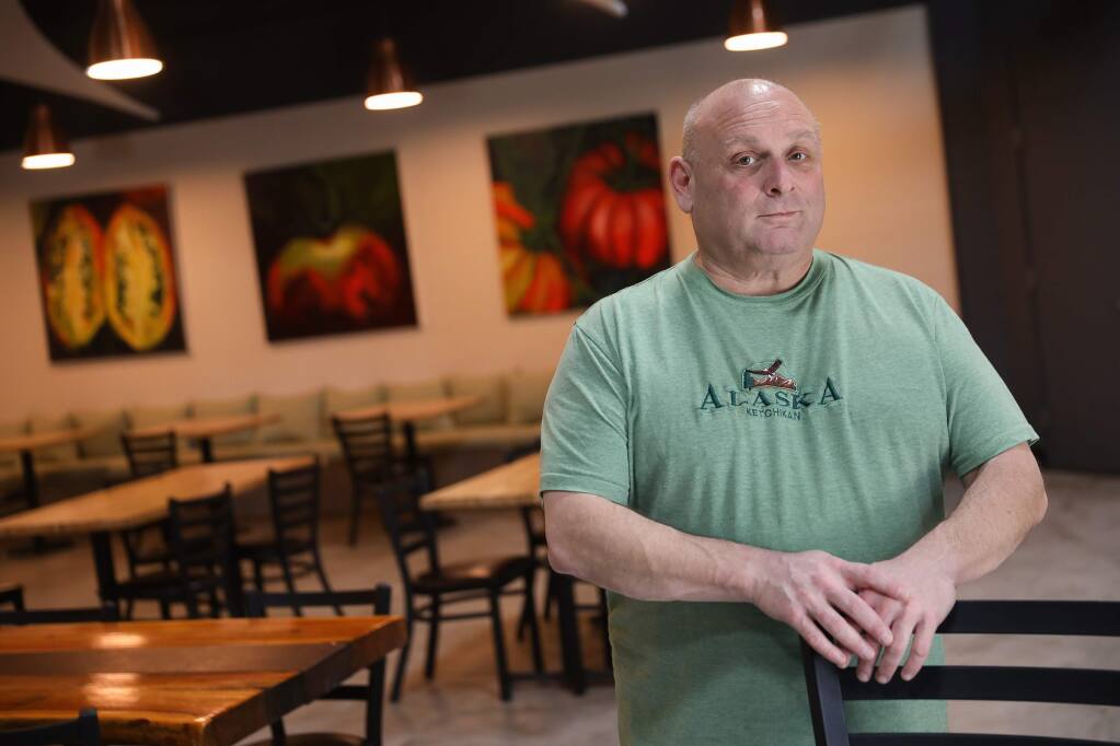 Gerard Giudice is the owner of Sally Tomatoes and Heirloom Cafe in Rohnert Park.(Christopher Chung/ The Press Democrat)