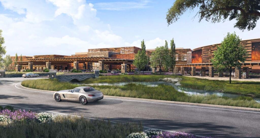 An artist’s rendering of the proposed Shiloh Resort & Casino. On Friday, the Koi Nation announced an agreement to use union labor on the project. (Koi Nation Sonoma)
