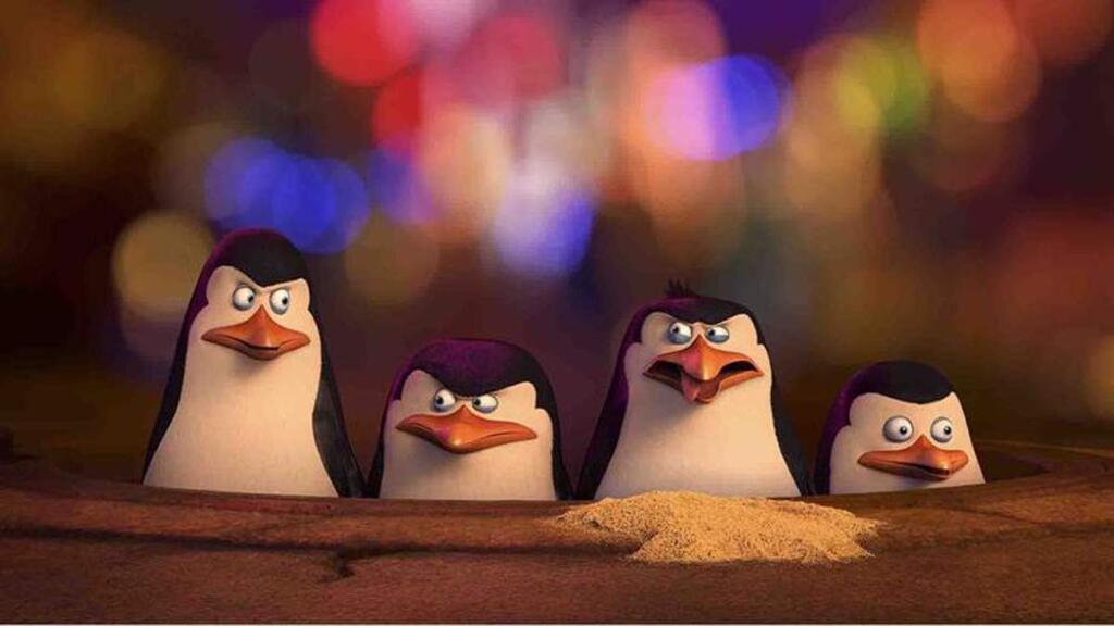 DreamWorks AnimationKowalski (voiced by Chris Miller), left, Skipper (Tom McGrath), Rico (Conrad Vernon) and Private (Christopher Knights) are comrades in arms on a mission in 'Penguins of Madagascar.'