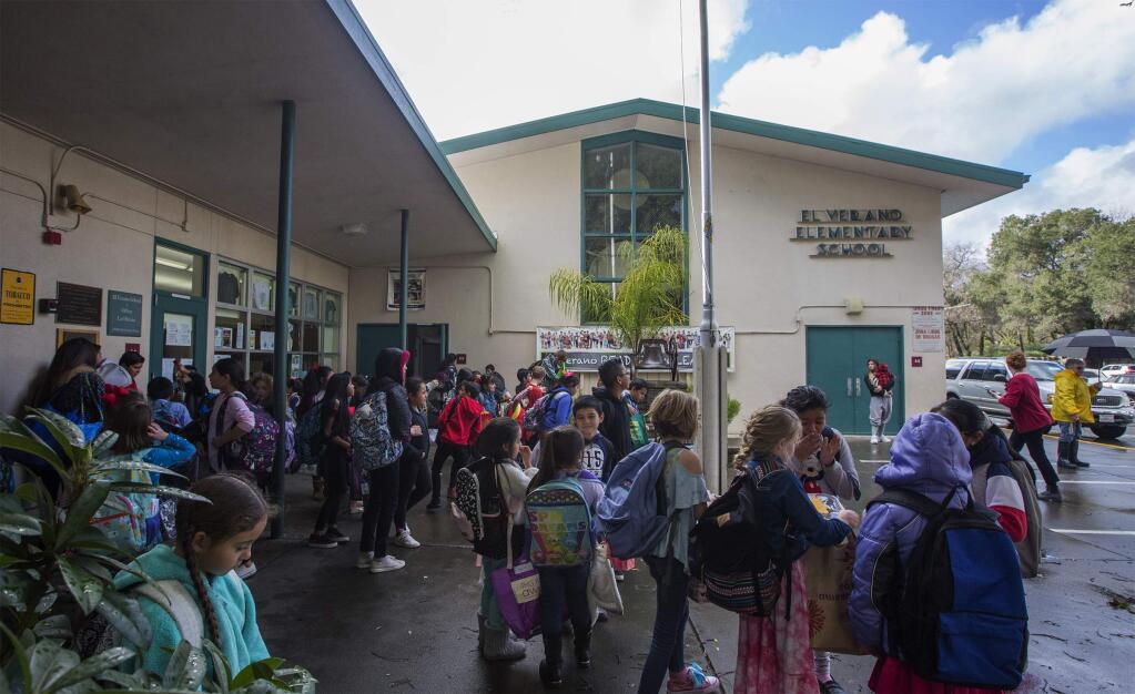El Verano Elementary School in Boyes Hot Springs. (Photo by Robbi Pengelly/Index-Tribune)
