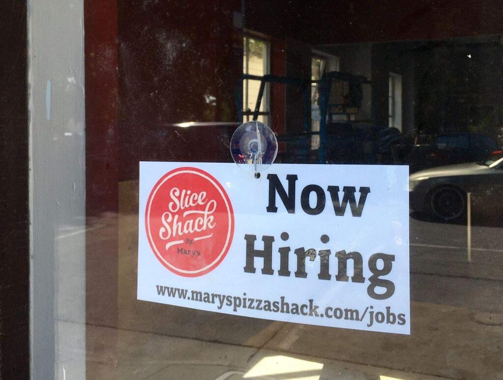 Mary's Sliace Shack is hiring... and opening soon.