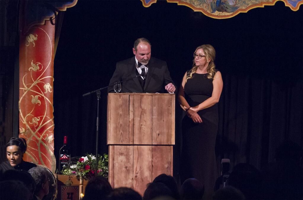 Joe and Renee Capriola were honored at this year's Boys & Girls Clubs of Sonoma Valley's annual Sweetheart Gala and Auction, which was held on Friday, Feb. 11. (Photo by Robbi Pengelly/Index-Tribune)