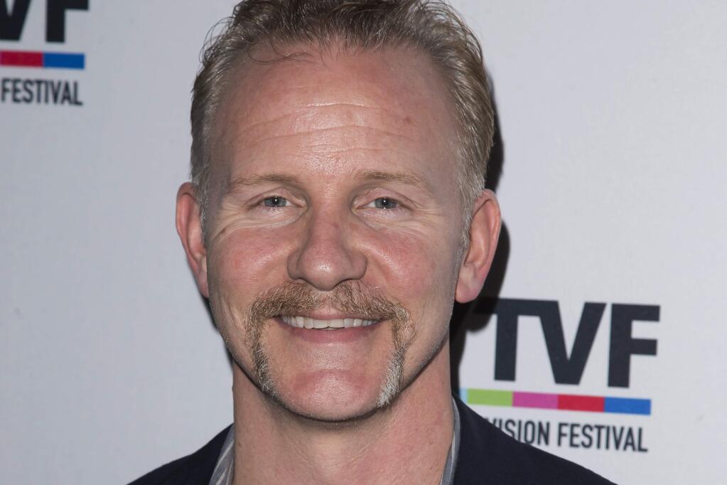 FILE - In this Tuesday, Oct. 20, 2015, file photo, Morgan Spurlock attends an event at the SVA Theatre in New York. Declaring 'I am part of the problem,' Spurlock confessed in an online post Wednesday, Dec. 13, 2017, to sexual harassment, infidelity and said a woman accused him of rape in college. (Photo by Ben Hider/Invision/AP, File)