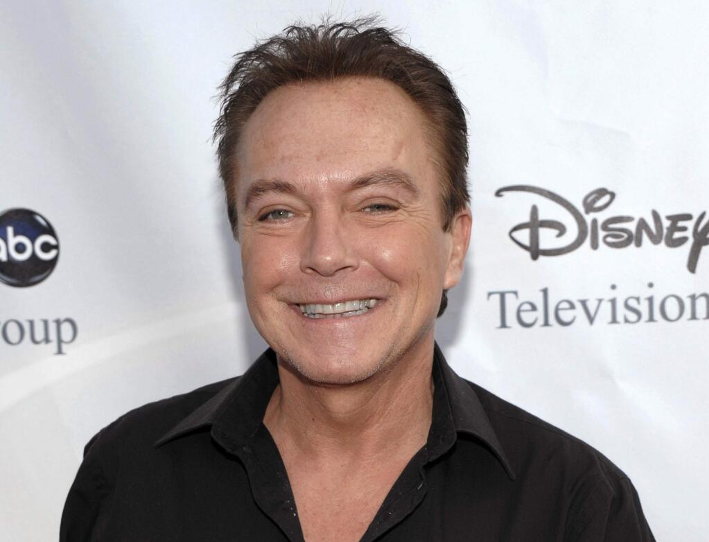 FILE - In this Aug. 8, 2009, file photo, actor-singer David Cassidy arrives at the ABC Disney Summer press tour party in Pasadena, Calif. Former teen idol Cassidy of 'The Partridge Family' fame has died at age 67, publicist says Tuesday, Nov. 21, 2017. (AP Photo/Dan Steinberg, File)