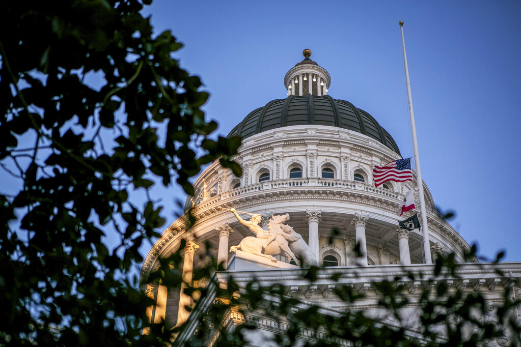 The state Capitol in Sacrament on July 6, 2022. Photo by Rahul Lal, CalMatters