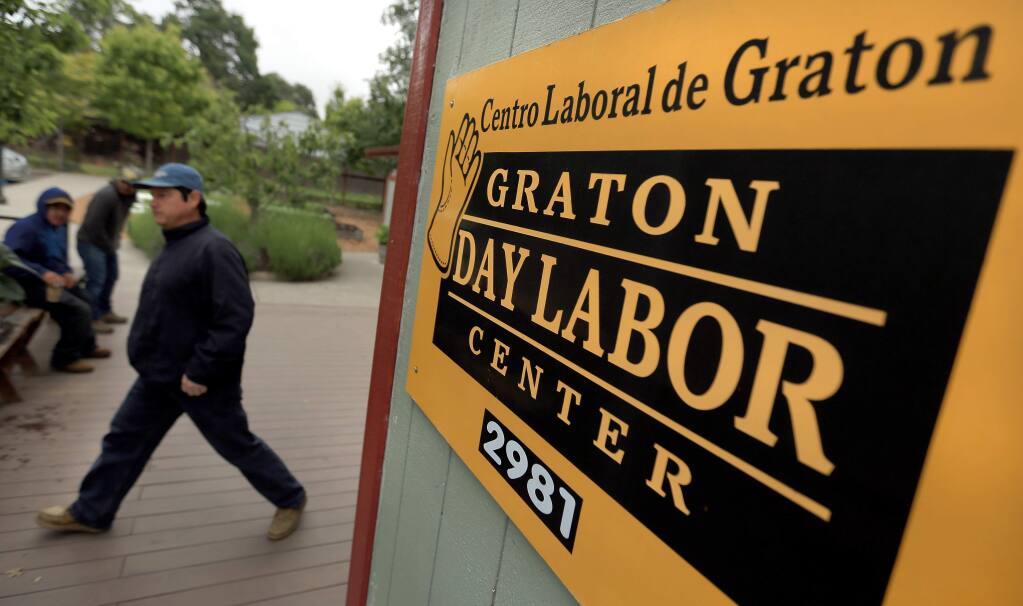 The Graton Day Labor Center, Tuesday May 19, 2015, in Graton. (Kent Porter / Press Democrat) 2015