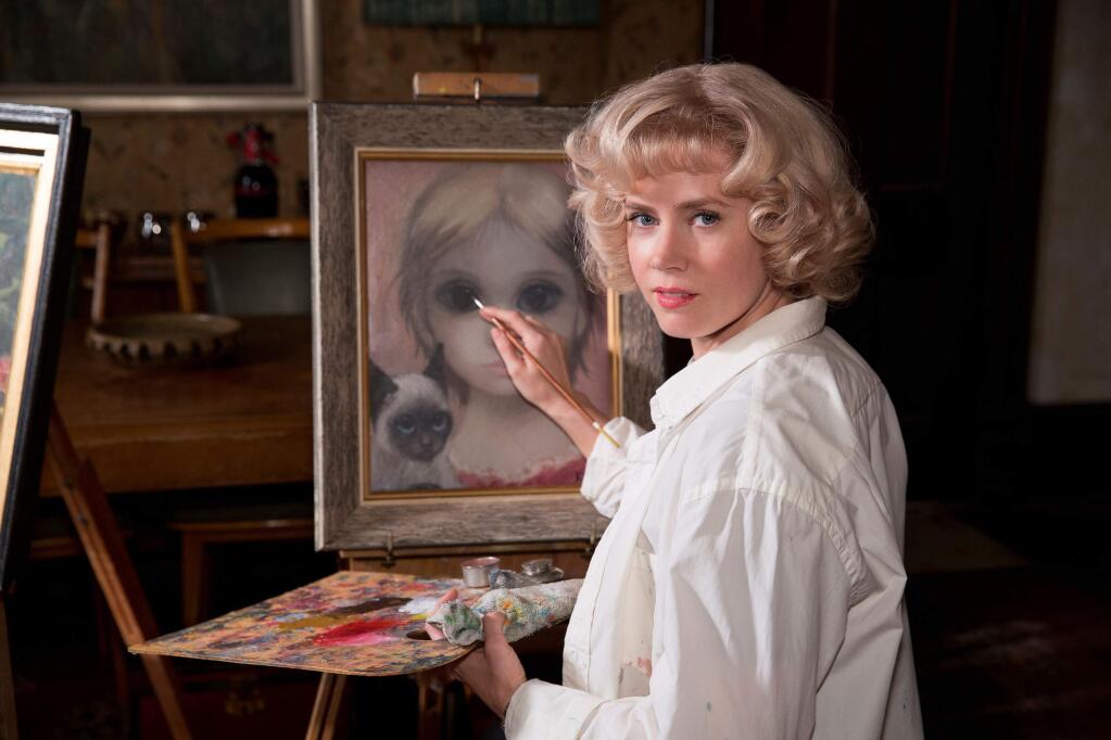 In this image released by The Weinstein Company, Amy Adams appears in a scene from 'Big Eyes.' Adams was nominated for a Golden Globe for best actress in a comedy or musical for her role in ìBig Eyes ì on Thursday, Dec. 11, 2014. The 72nd annual Golden Globe awards will air on NBC on Sunday, Jan. 11. (AP Photo/The Weinstein Company, Leah Gallo)