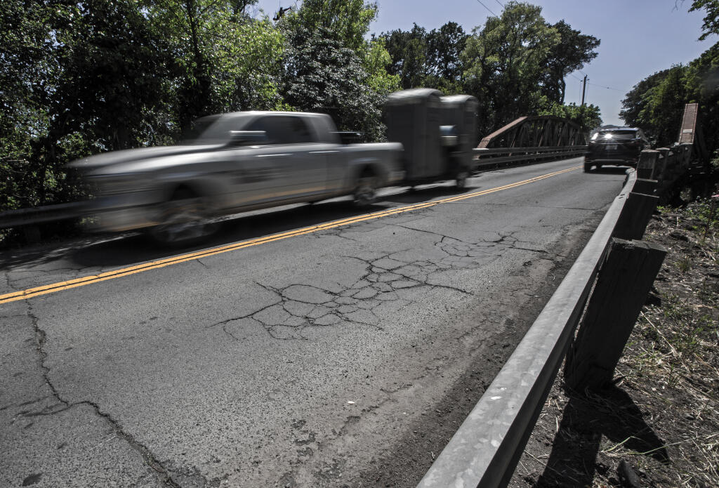 Watmaugh Road, one of several to receive SB1 funding from the state, is pictured on Wednesday, May 18, 2022. (Robbi Pengelly/Index-Tribune)