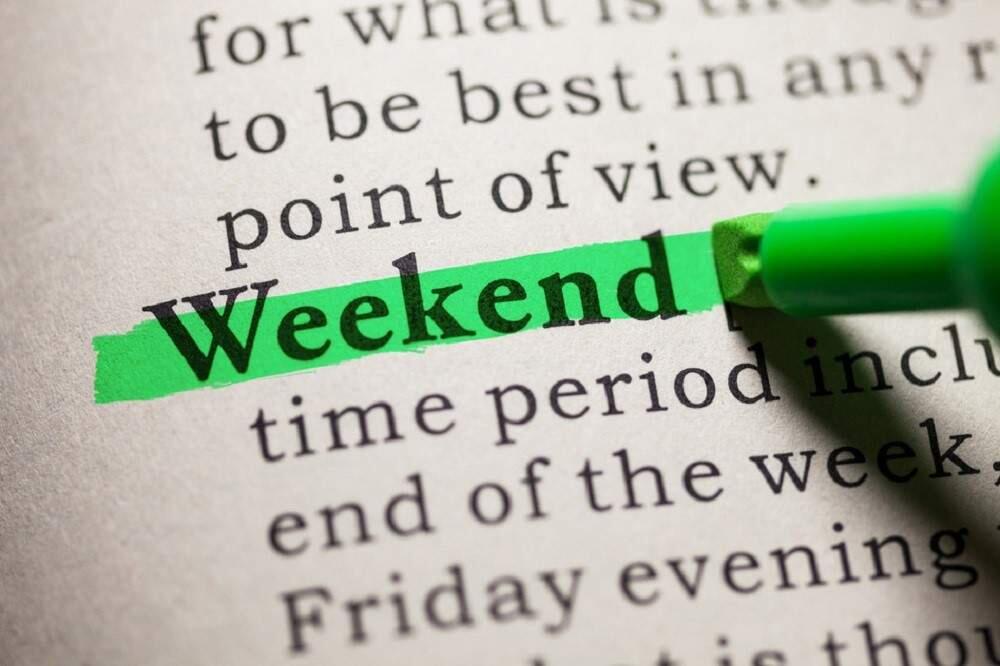 Fake Dictionary, definition of the word weekend.