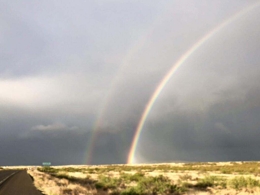 A double rainbow near Sedona, Arizona. (PETE GOLIS / For The Press Democrat)