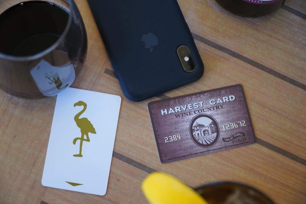 The Harvest Card gets you perks at tasting rooms around Sonoma County. (LANDON MCPHERSON)