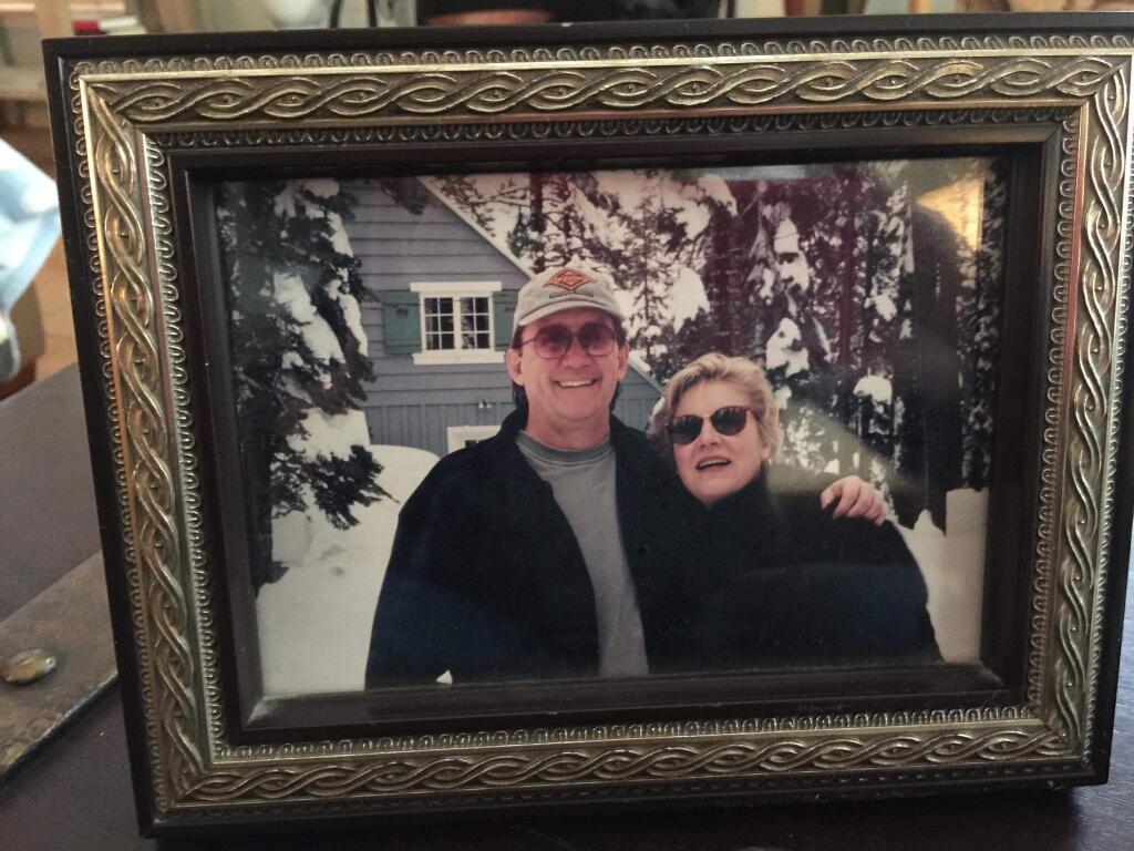 Dr. Rolf Olness and his 'former spouse and best friend' LeeJay Olness, in this photo taken at Sugar Bowl ski resort in about 2002. (Submitted photo)
