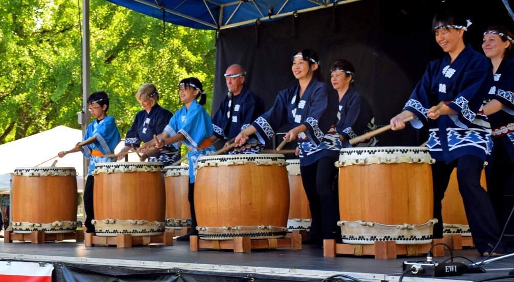Submitted photoThe drummers of Sonoma County Taiko will kick off the Earth Care Festival at 11 a.m. Saturday, at the First Congregational Church/Congregation Shir Shalom.