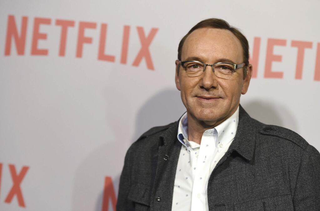 FILE - In this April 27, 2015 file photo, Kevin Spacey arrives at the Q&A Screening of 'The House Of Cards' at the Samuel Goldwyn Theater in Beverly Hills, Calif. (Photo by Jordan Strauss/Invision/AP, File)
