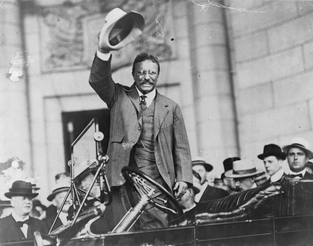Headlines in Petaluma were abuzz after President Theodore Roosevelt was shot in 1912. (Photo courtesy of Shutterstock)