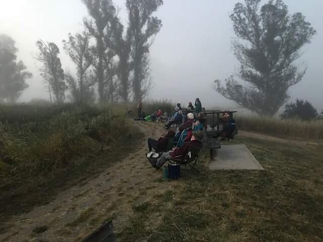 More than 30 people gathered in the predawn hours Thursday for the Summer Solstice Dawn Biophony Walk at the Laguna de Santa Rosa in Sonoma County. (Photos courtesy Liza Weaver Brickey)