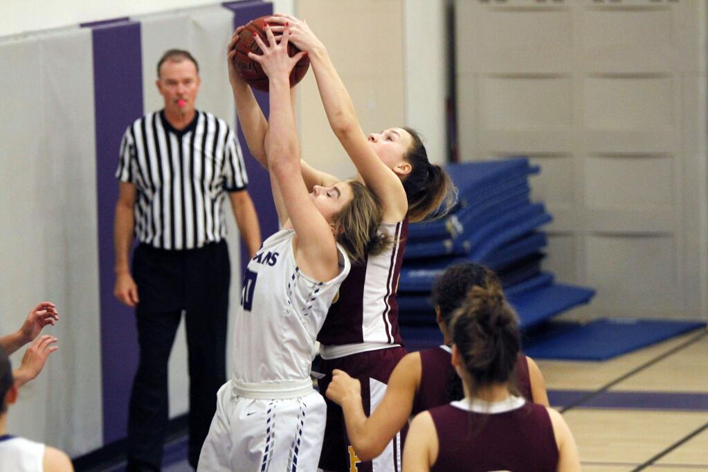 DWIGHT SUGIOKA/FOR THE ARGUS-COURIERPetaluma High School's T-Girls have a two-game lead in their quest for a SCL championship.