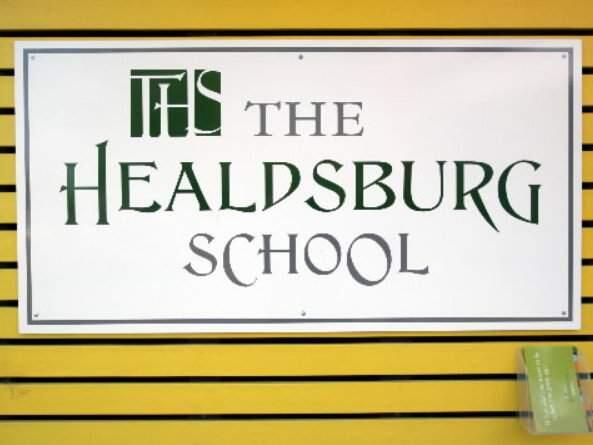 A sign for The Healdsburg School (Mark Aronoff/The Press Democrat, 2008)