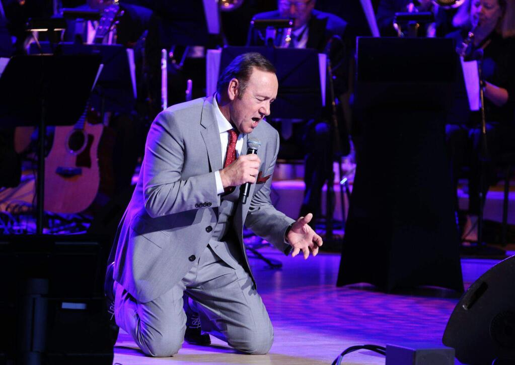 Kevin Spacey performed songs from the Great American Songbook at the Green Music Center in Rohnert Park on Saturday, July 18, 2015. (photo by Will Bucquoy)
