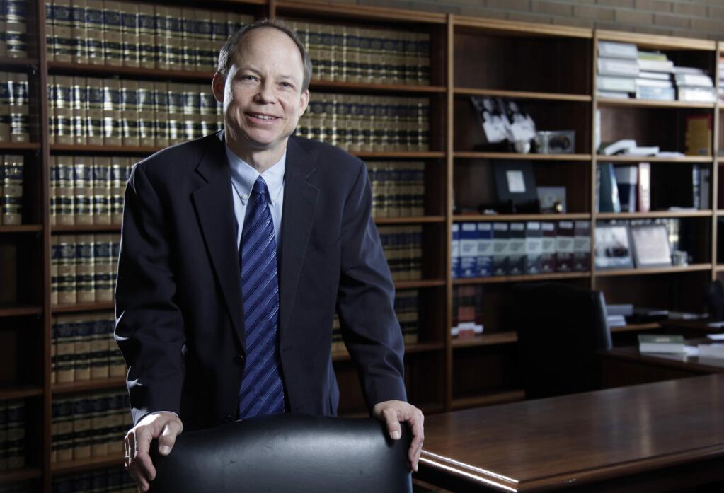 FILE - This June 27, 2011 file photo shows Santa Clara County Superior Court Judge Aaron Persky, who drew criticism for sentencing former Stanford University swimmer Brock Turner to only six months in jail for sexually assaulting an unconscious woman. Persky is set to make his first key decision on Aug. 25, 2016, in a sex crime case since receiving harsh criticism for the light sentence given to Turner. (Jason Doiy/The Recorder via AP, File)
