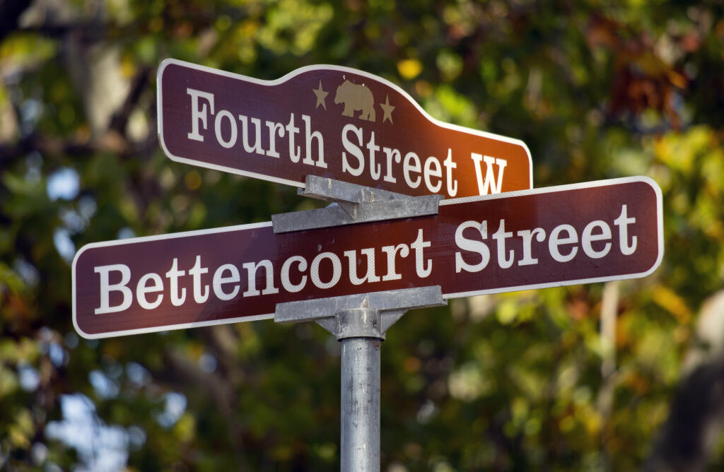 Eight streets on Sonoma’s west side were named for servicemen killed in WWII in 1950, including Gerald Bettencourt. (Photo by Robbi Pengelly/Index-Tribune)