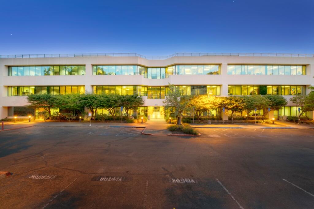 STG Group acquired this 60,000-square-foot Santa Rosa office building, Fountaingrove Corporate Centre I at 3510 Unocal Place, in 2017. (courtesy of STG Group)