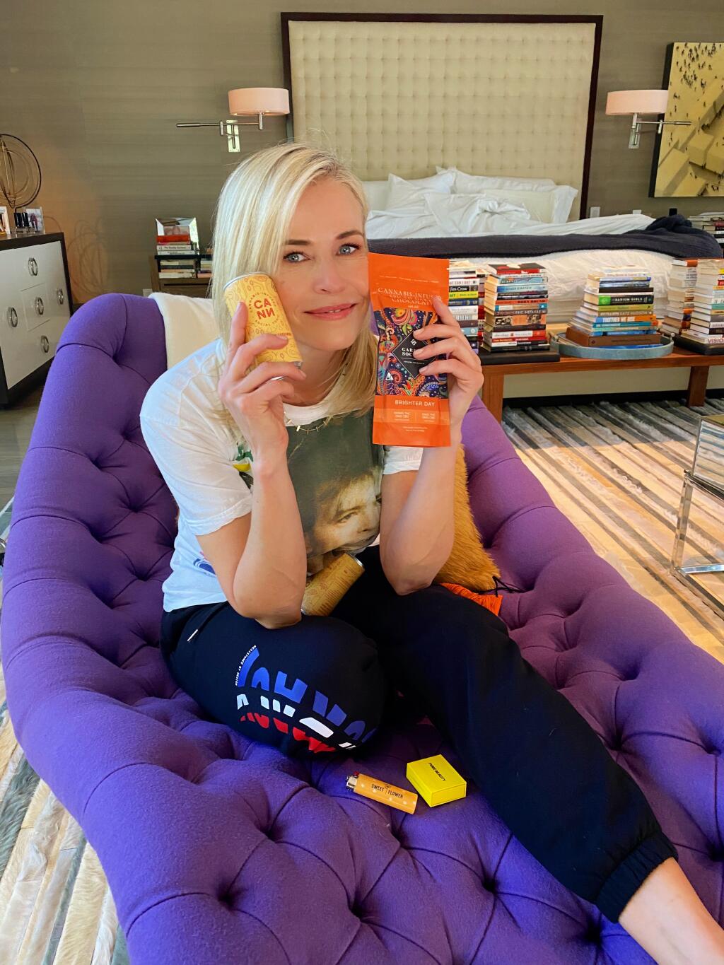 Writer, actress, activist Chelsea Handler is using a Sonoma County cannabis company’s products in her inauguration survival kits. Photo courtesy of Chelsea Handler
