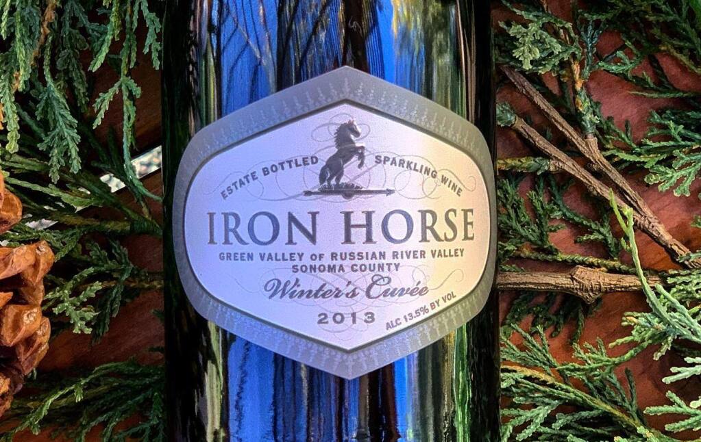 Joy Sterling, CEO of Iron Horse Vineyards, said a seasonal sparkling wine, “just seemed to go with the season in a heartwarming way.”  (Courtesy Photo)