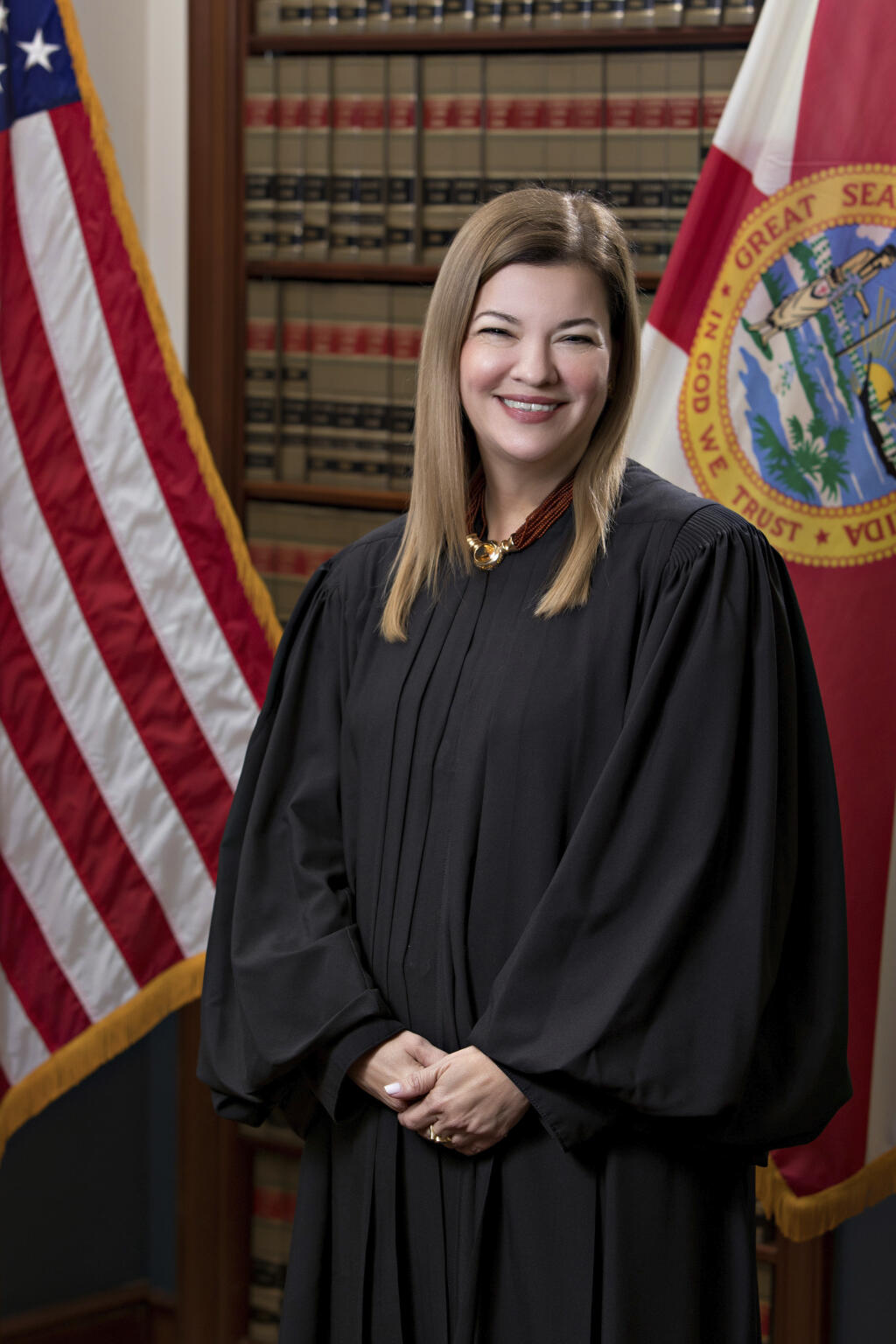 U.S. Circuit Judge Barbara Lagoa, of the United States Court of Appeals for the Eleventh Circuit, is shown in this official undated photo released by the Florida Supreme Court. (AP Photo/Florida Supreme Court)