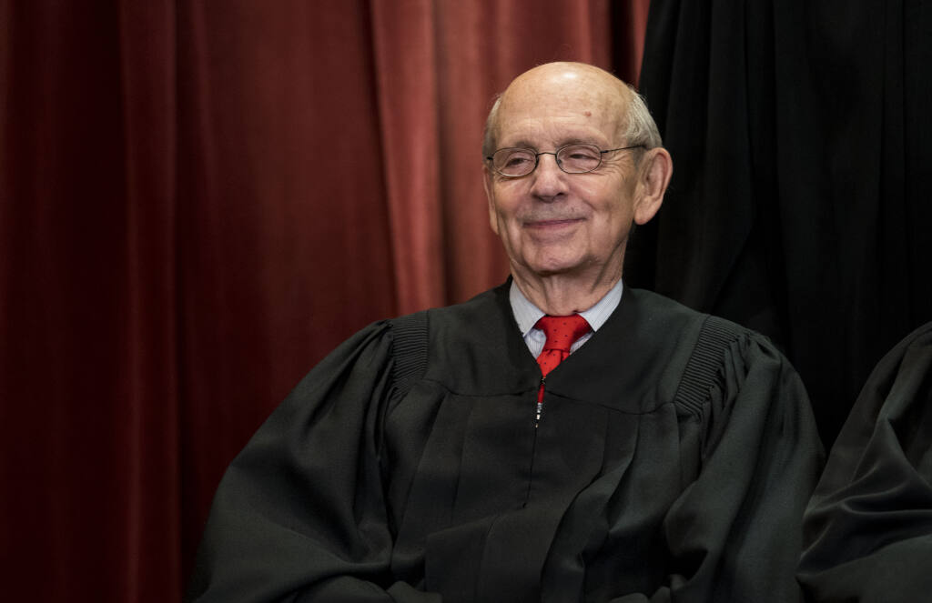 Justice Stephen Breyer plans to retire at the end of the Supreme Court’s present session. He has served on the high court since 1994. (DOUG MILLS / New York Times)