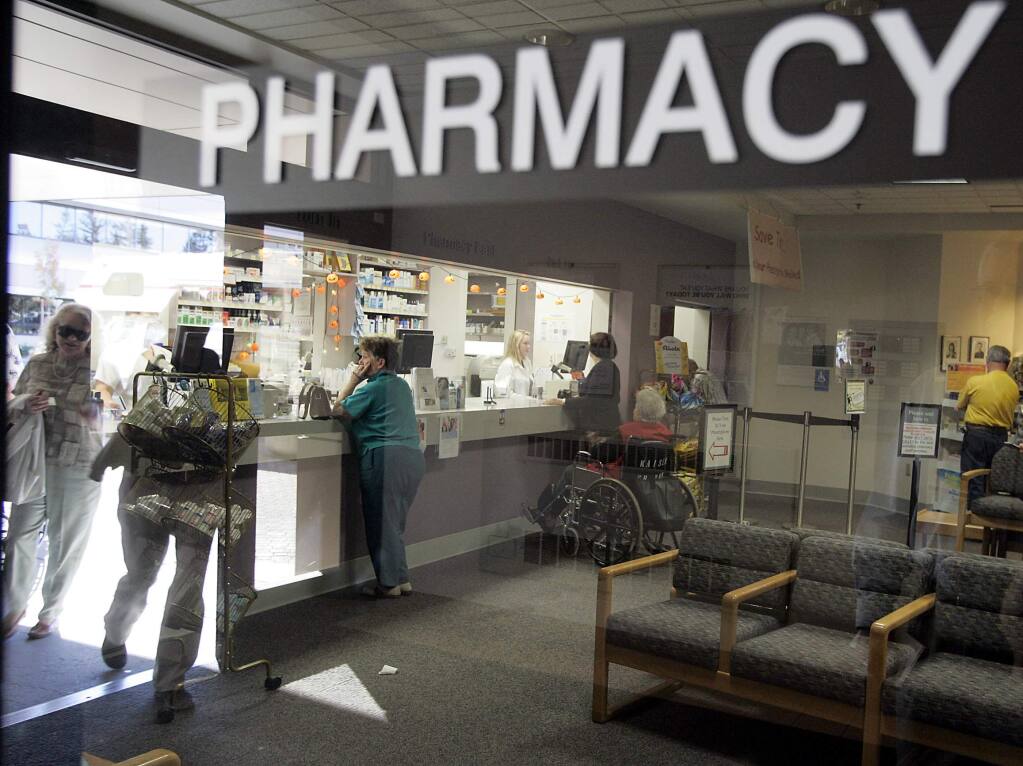 Kaiser’s unionized pharmacists set to strike for seven days, beginning Nov. 15. Pictured: The Pharmacy East is one of several pharmacies serving patients on the Kaiser Permanente Medical Center campus in Santa Rosa. (The Press Democrat/ Christopher Chung - File - Oct. 18, 2006)