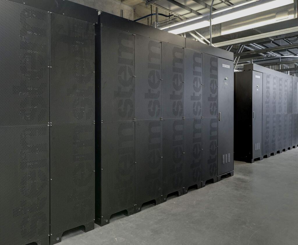 Sonoma Clean Power is partnering with Stem to offer large businesses in Sonoma and Mendocino counties smart batteries, shown here, produced by the Millbrae company. (STEM)