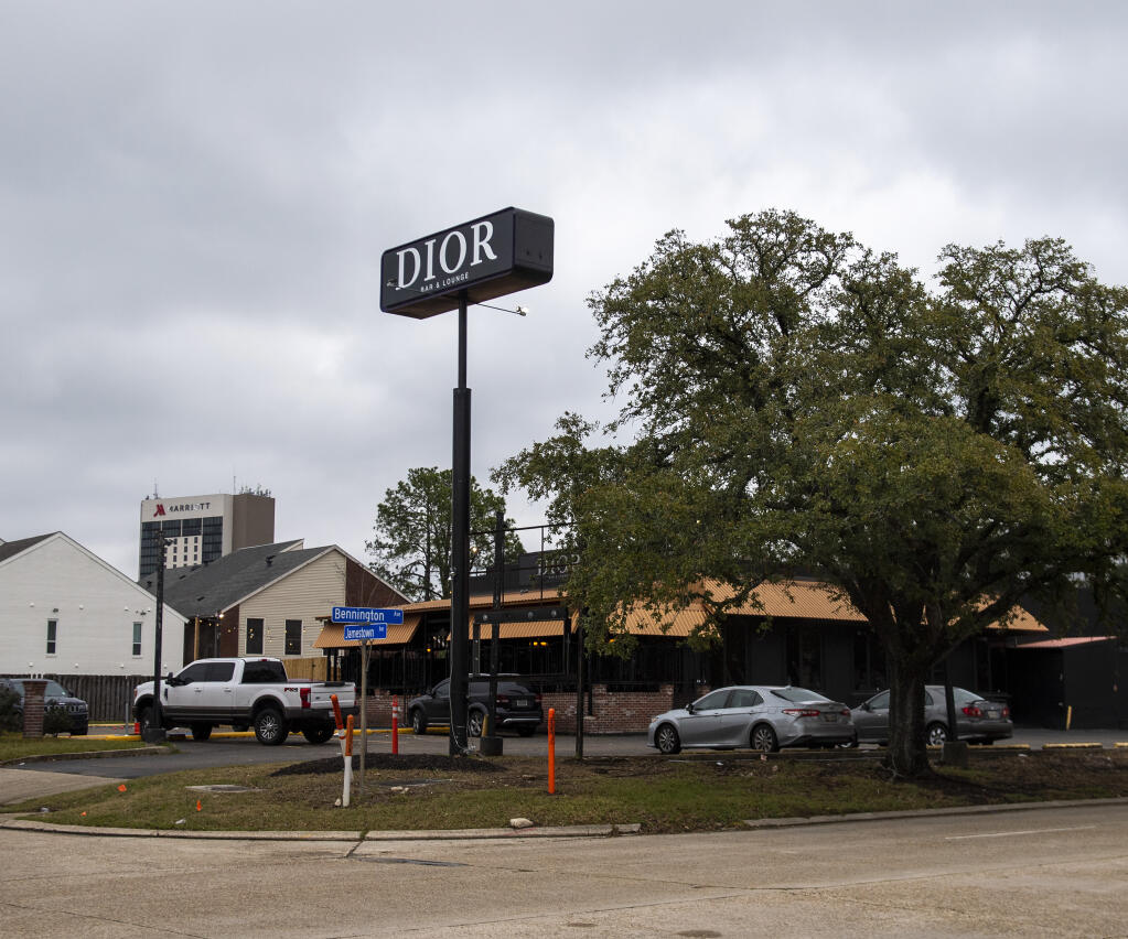 Dior Bar & Lounge on Bennington Avenue was the scene of an overnight shooting that left multiple people injured on Sunday, Jan. 22, 2023, in Baton Rouge, La. (Michael Johnson/The Advocate via AP)