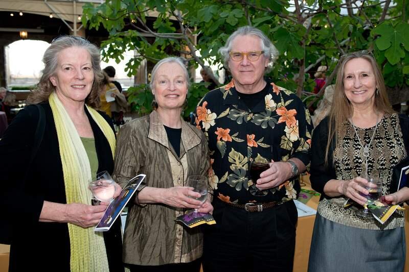 Cindy Scarborough, left, Phyllis Gurney, Henry Jourdain, and Nancy King attend Jazz at Jacuzzi, a gala benefitting the WillMar Family Grief and Healing Center at Jacuzzi Family Winery in Sonoma, Calif., on March 15, 2014. (Alvin Jornada / The Press Democrat)