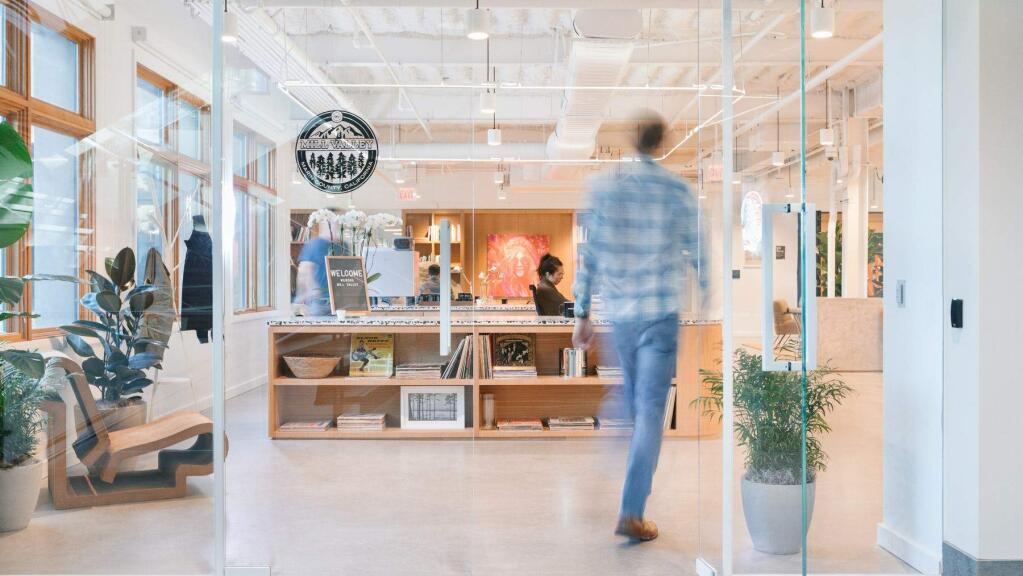 WeWork opened this shared-office facility at 1 Belvedere Drive in Mill Valley in early 2019. (courtesy of WeWork)