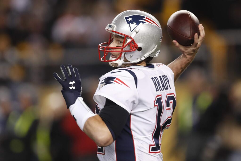 New England Patriots quarterback Tom Brady throws a pass during the first half against the Pittsburgh Steelers in Pittsburgh, Sunday, Dec. 16, 2018. (AP Photo/Keith Srakocic)