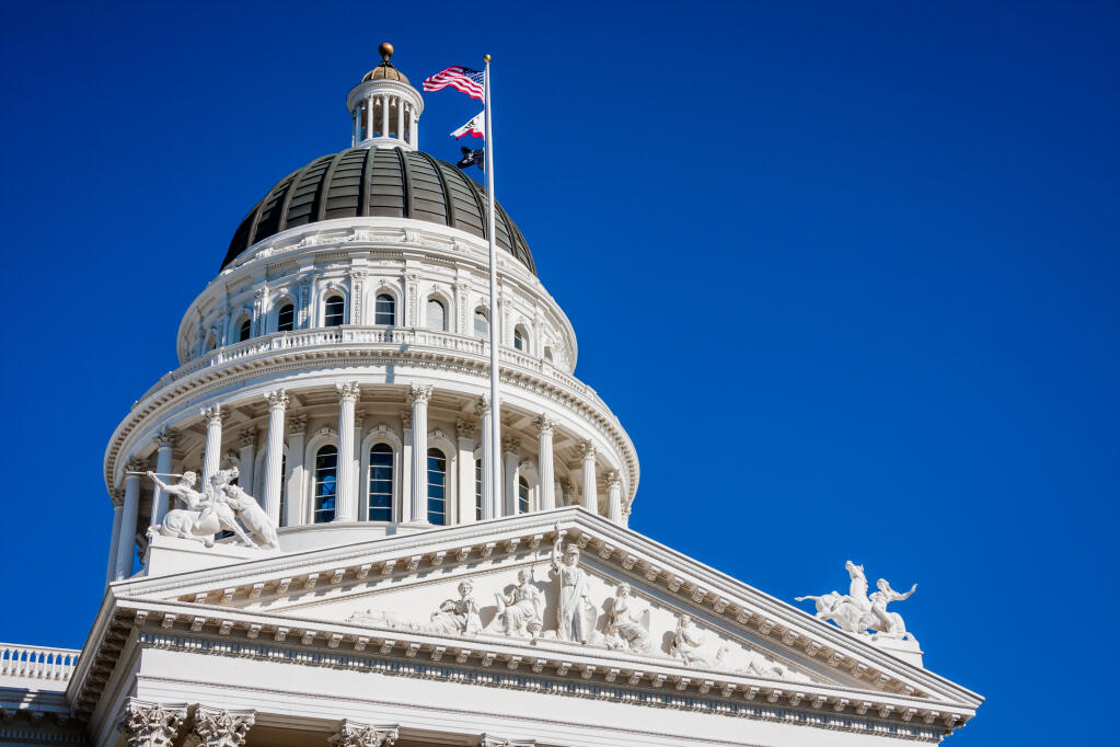 Sacramento State Capitol building in California. (Aneta Waberska/Shutterstock)