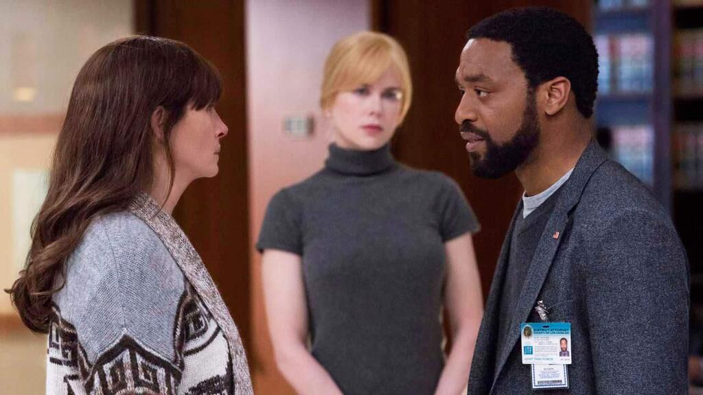 STX EntertainmentChiwetel Ejiofor as Ray, Nicole Kidman as Claire, center, and Julia Roberts as Jess in the crime thriller, 'Secret in their Eyes,' about the destructive force of personal vengeance on the soul.
