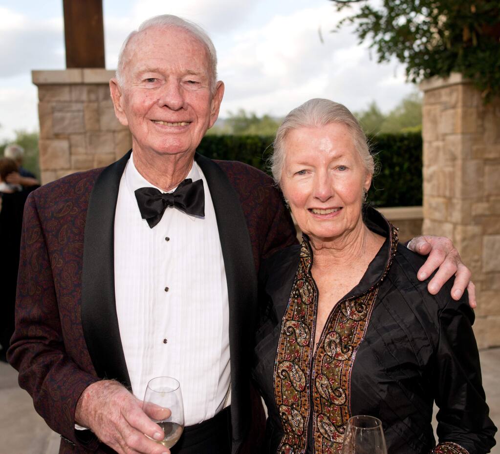 Richard and Barbara Maugg attend the Green Music Center's 2014-2015 Season Opening Gala in Rohnert Park on Sept. 28, 2014. (Alvin Jornada / For The Press Democrat)