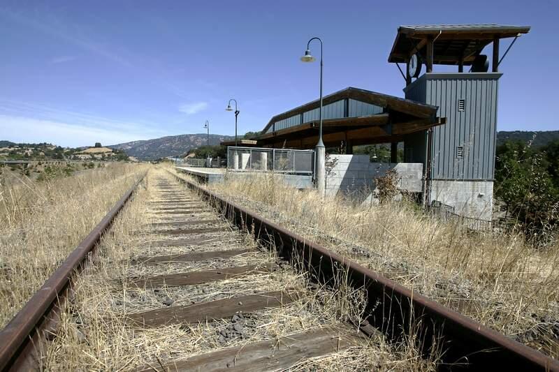 The Cloverdale Depot would be the northern end of the SMART line. Photo taken September 18, 2006.(The Press Democrat/ Christopher Chung)