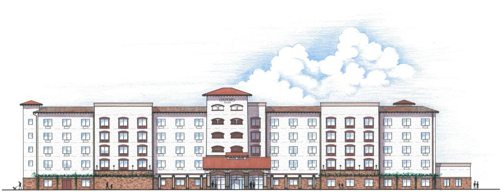 A five-story Oxford Suite hotel with 163 rooms is planned for Rohnert Park, near the Graton Resort and Casino.