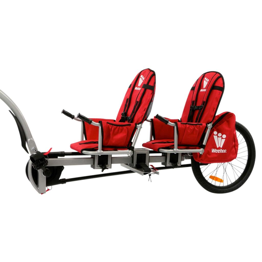 WeehooThe iGo Two Trailer is adjustable to fit each child exactly.