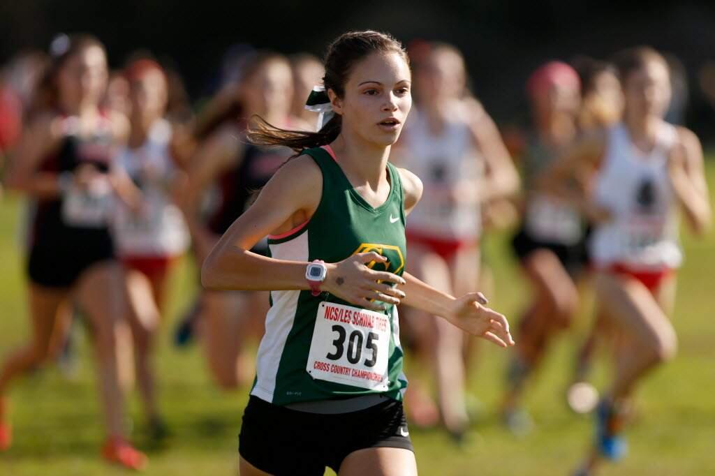 (ALVIN JORNADA/PRESS DEMOCRAT)Casa Grande distance standout Adria Barich was the only South County girl chosen to the All-Empire Girls track first team.