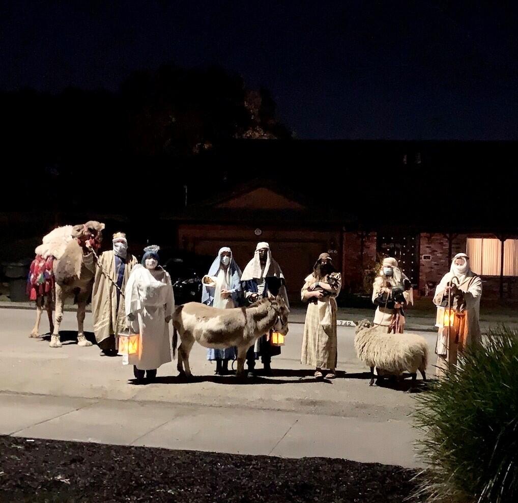 A walking, live nativity... just like they did it in the old days, says letter writer.
