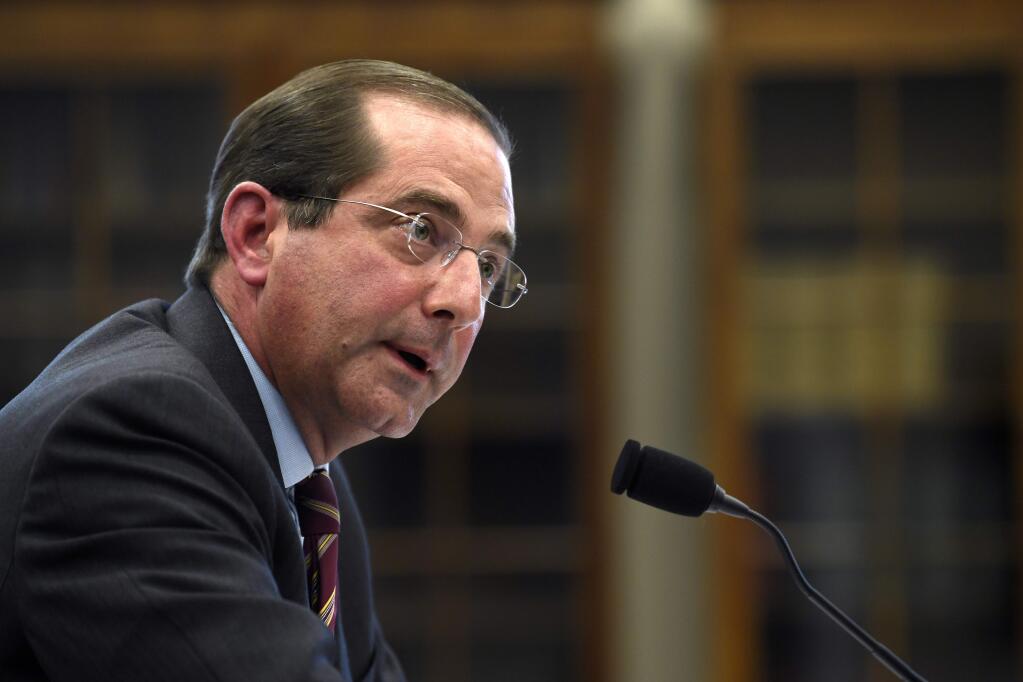 Health and Human Services Secretary Alex Azar says drugmakers will soon have to reveal prices of their prescription medicines in those ever-present TV ads. (SUSAN WALSH / Associated Press)