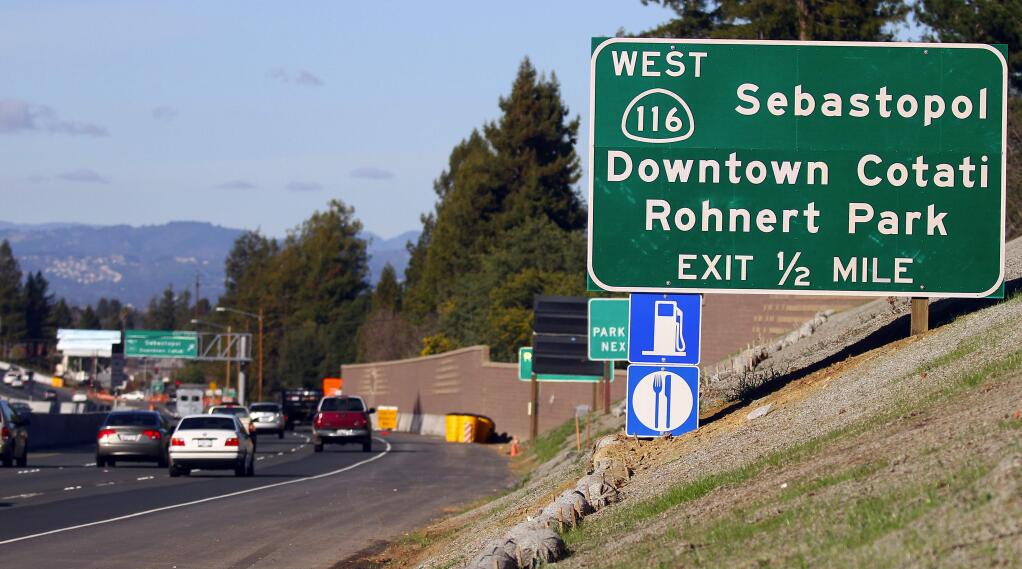 Resurfacing of a four-mile stretch of Highway 116 in Sonoma County is among the projects to be expedited by the state.