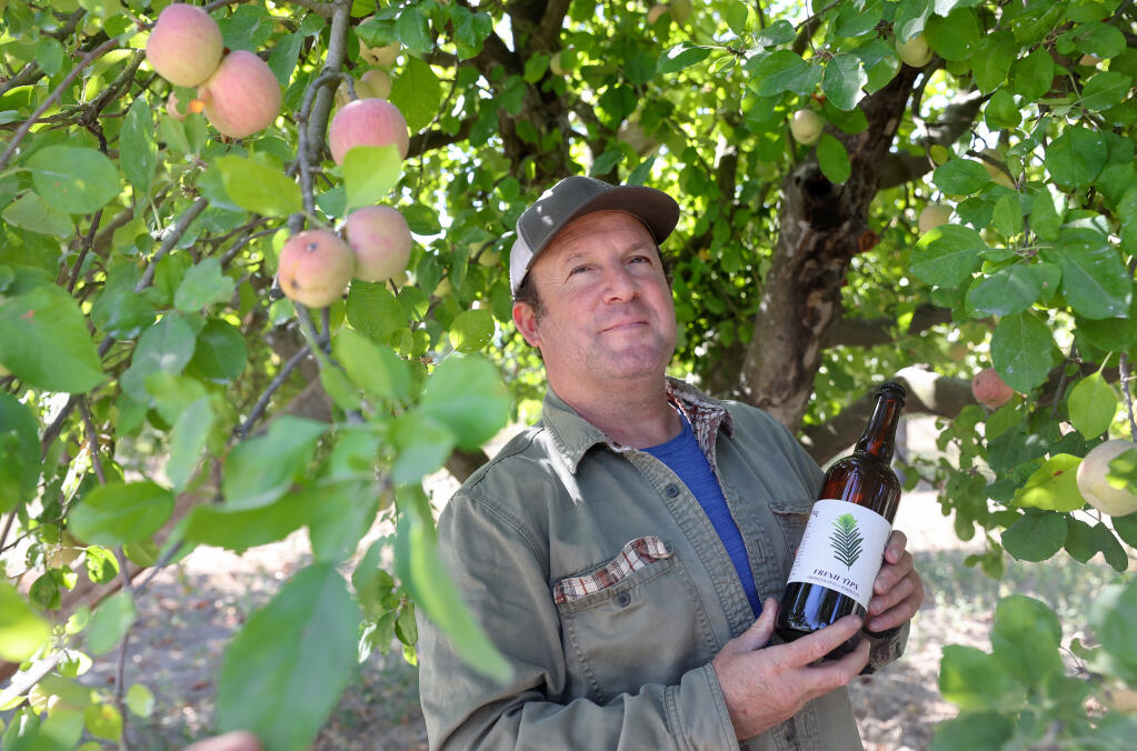 Eric Sussman is the wine grower and proprietor of Radio-Coteau, which produces cider under the Eye Cyder label. (Christopher Chung/The Press Democrat)