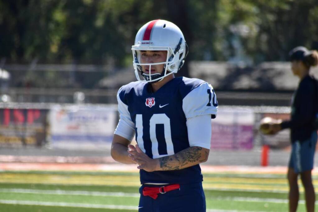 Keven Nguyen, a former kicker at Santa Rosa Junior College, is now playing at Incarnate World. (FILE PHOTO)