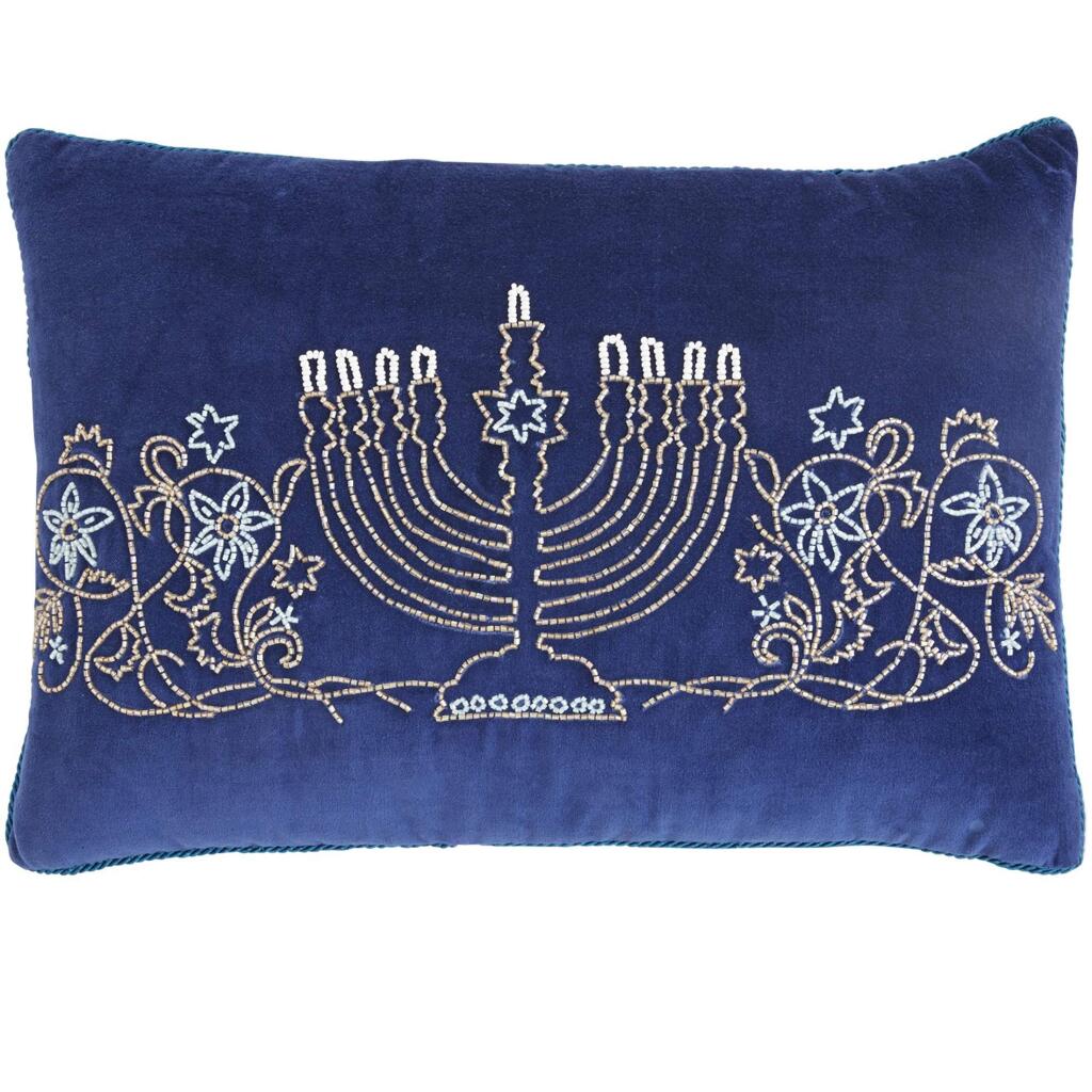 Hanukkah decorative pillow.